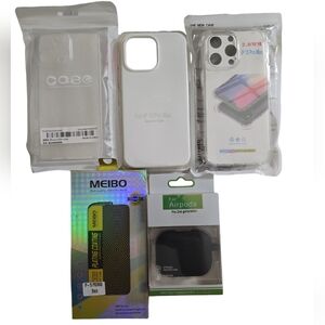 Bundle New iPhone 15 pro max accessories cases, screen protector & airpod case